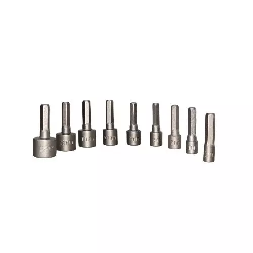 DANMI Nut Setter Set Silver Steel, 133599 (Pack of 9 Pcs)