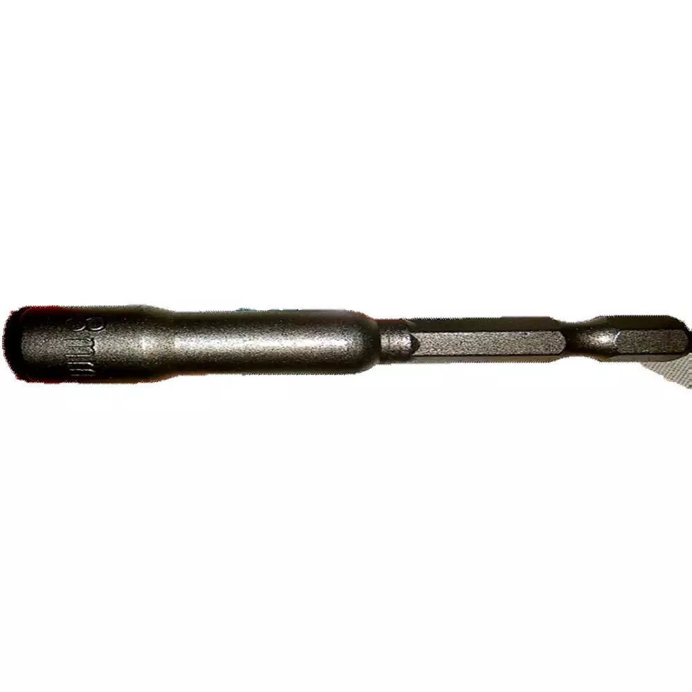 H9 Magnetic Nut Setter Bit 65 mm (2.5 inch) Size Hex Shank M8 Thread Size Grey (Pack of 5)