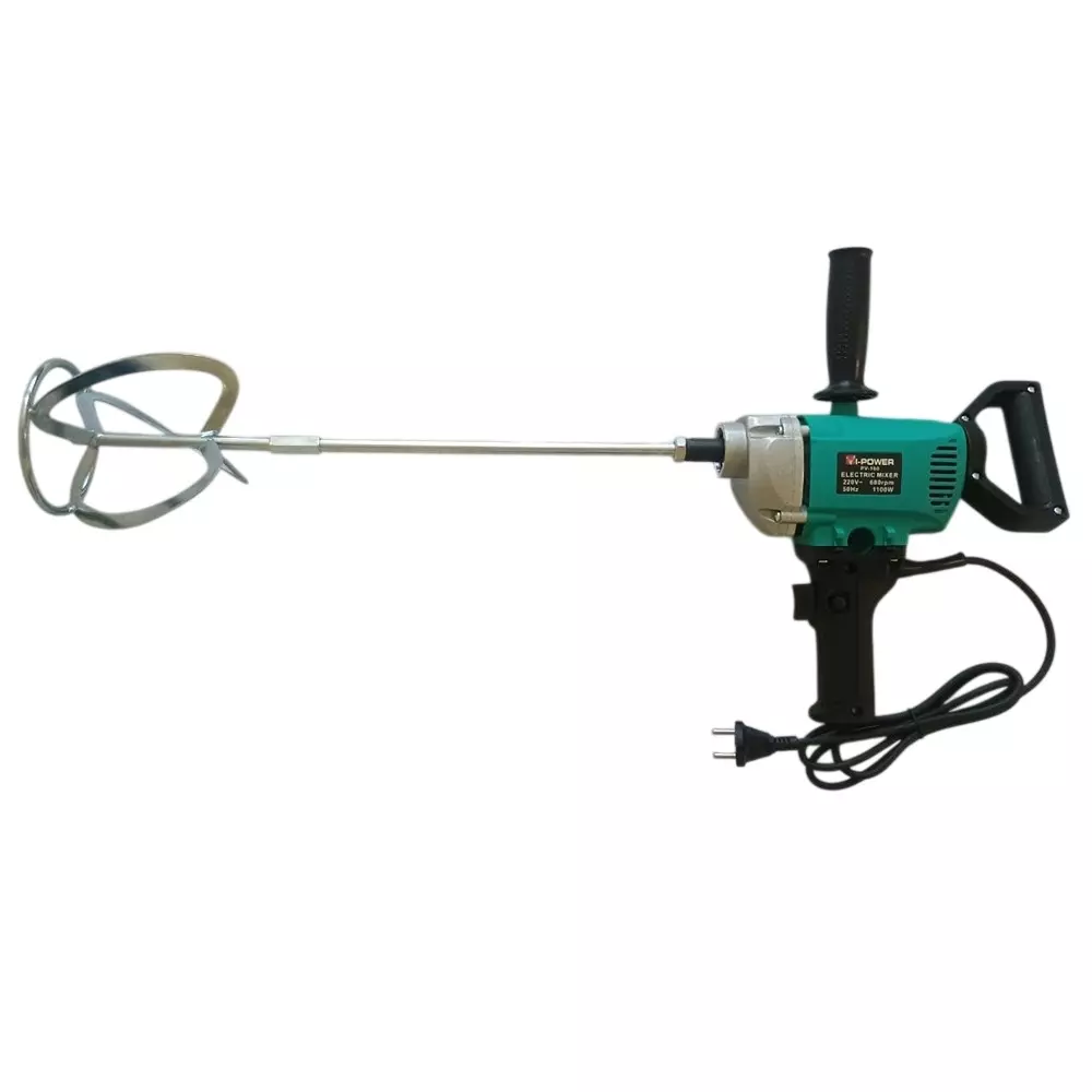 VI-Power 1600 W Electric Mixer with 800 RPM No Load Speed and 50 Nm Torque, VP-160 (With Mixing Paddle)