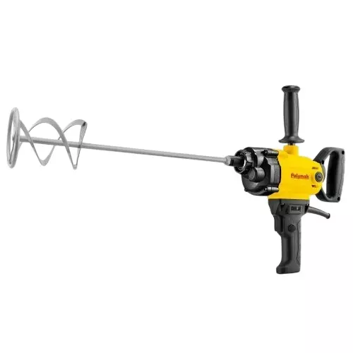 Polymak 880 W Paint Mixer with 0-900 RPM No Load Speed and M12 Spindle Thread, PM12EMDY (With Mixing Rod & Helical Paddle)