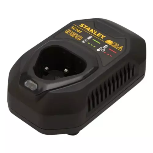STANLEY Battery Charger 12 V Voltage 1.5 Ah Capacity Black, SC101-IN