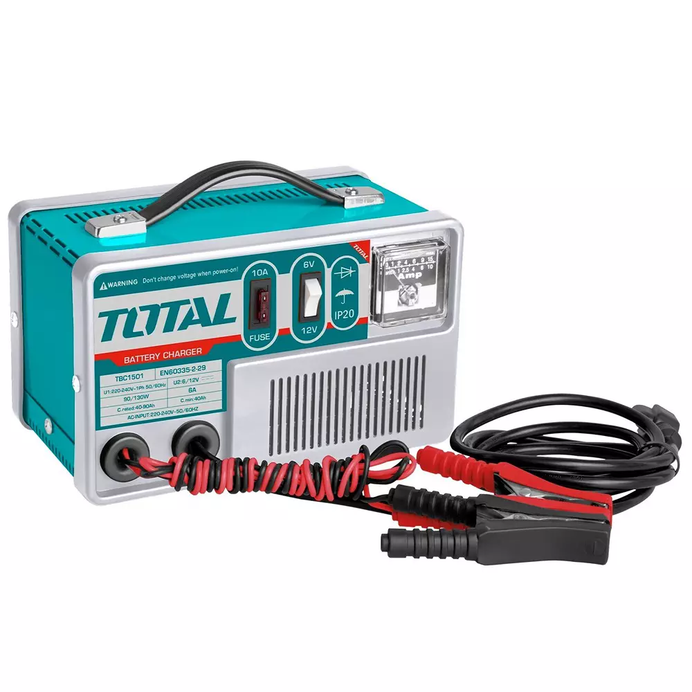 Total Battery Charger 6/12 V 40-90 Ah Reference capacity 6 A Current, TBC1501