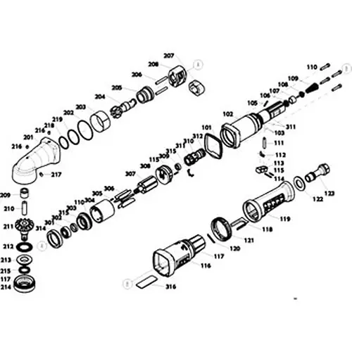 Ktc Housing for Angle Impact Wrench, JAP491-102