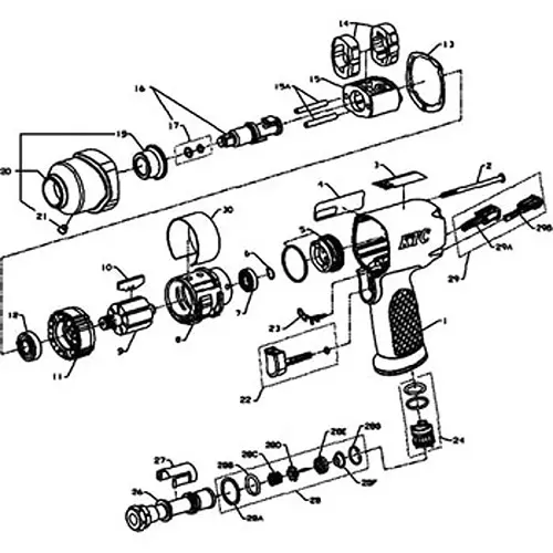 Ktc Socket Retainer Kit for Impact Wrench, 2125QTI-K425