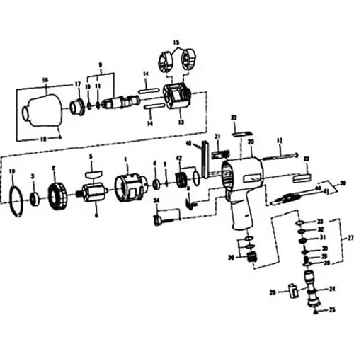 Ktc Trigger Assembly for Impact Wrench, 2141-D93RD
