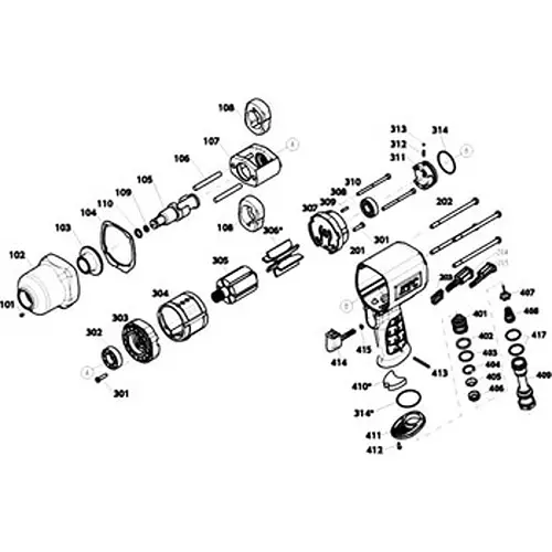 Ktc Housing for Impact Wrench, JAP461-201