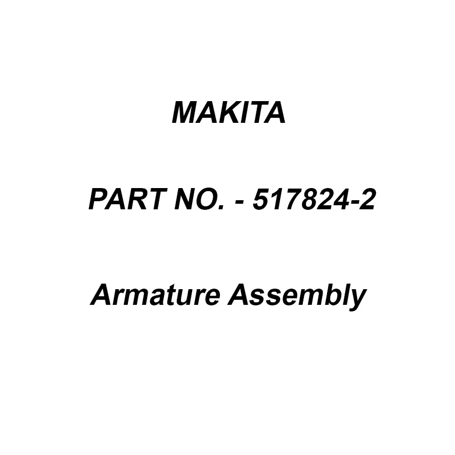 Makita 240 V Armature Assembly for LS1016, Part No 517824-2