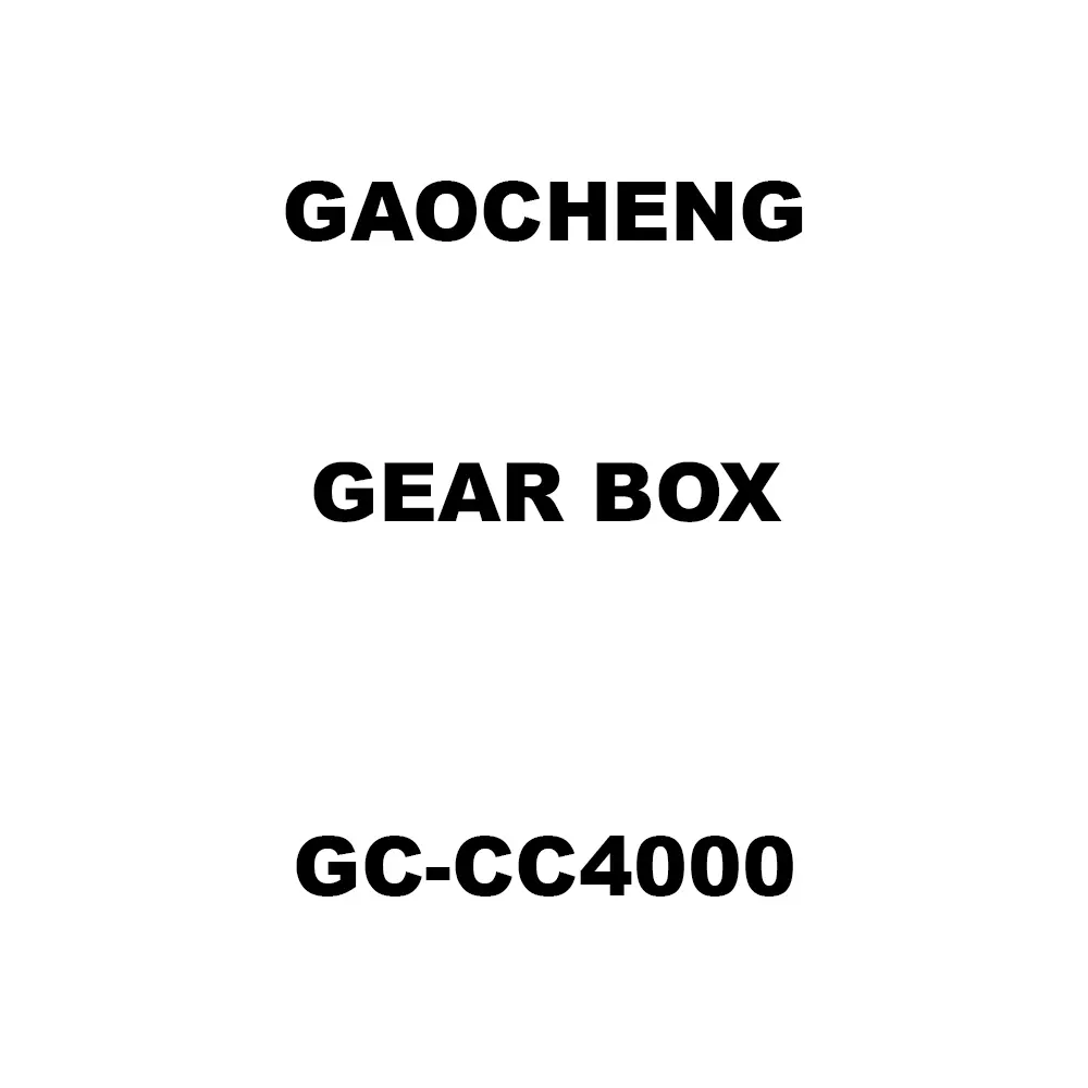Gaocheng Gear Box Spare for Concrete Cutter Machine GC-CC4000