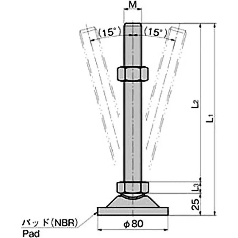 TAKIGEN Stainless Leveling Foot Barrel Polishing 490 g, K-1277-A-16-180