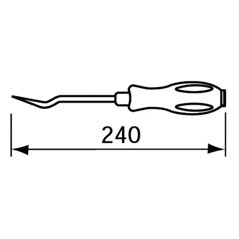 Ktc Large Angle Clip Clamp Tool 13 mm Clip Size 240 mm Length, AP20-13