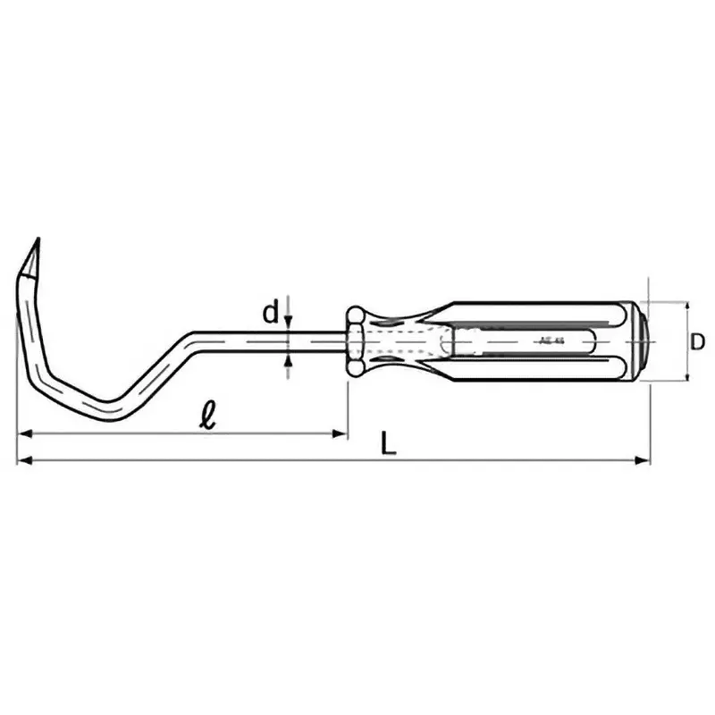 Ktc Hose Placker 185 mm Length 26 mm MaxOpening, AE45-3