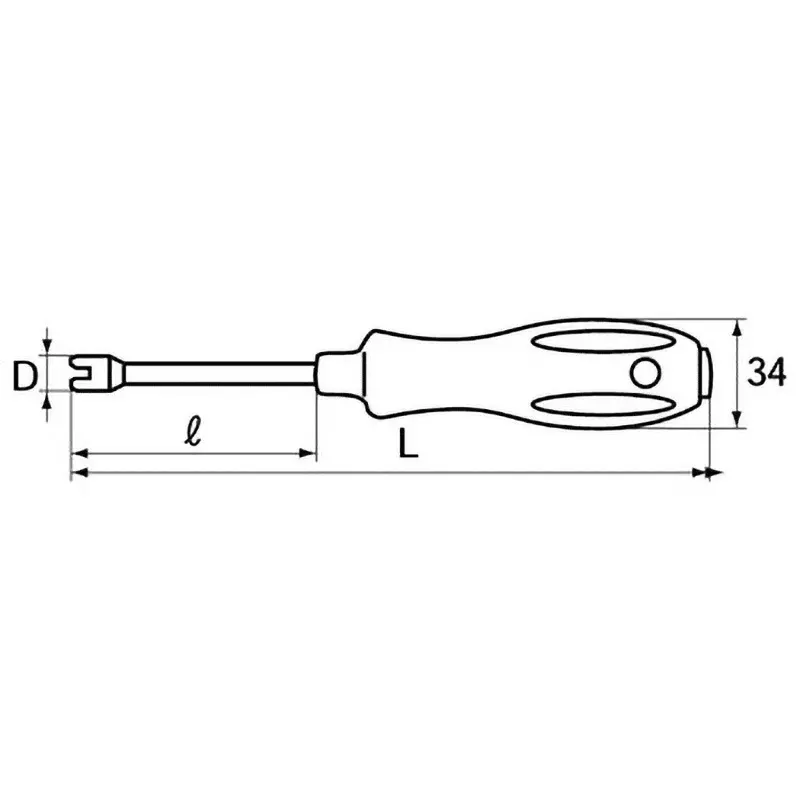 Ktc Shoe Hold Spring Tool 195 mm Length, ABX-33