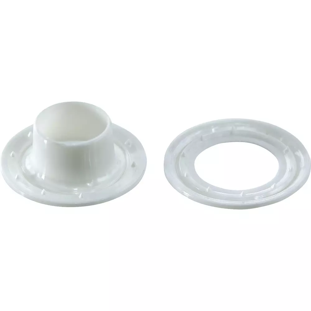 TRUSCO Double-Sided Grommet White, P-THP-JW10 (Pack of 20 Pcs)