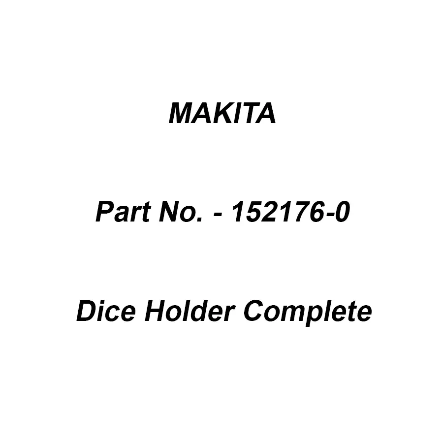 Buy Makita Dice Holder Complete Suitable For JN3200, Part No