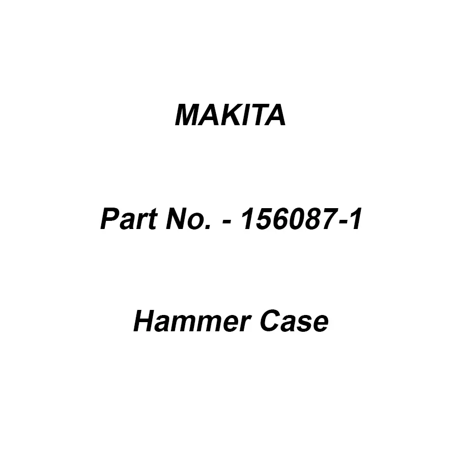 Makita Hammer Case Suitable For 6906, Part No 156087-1