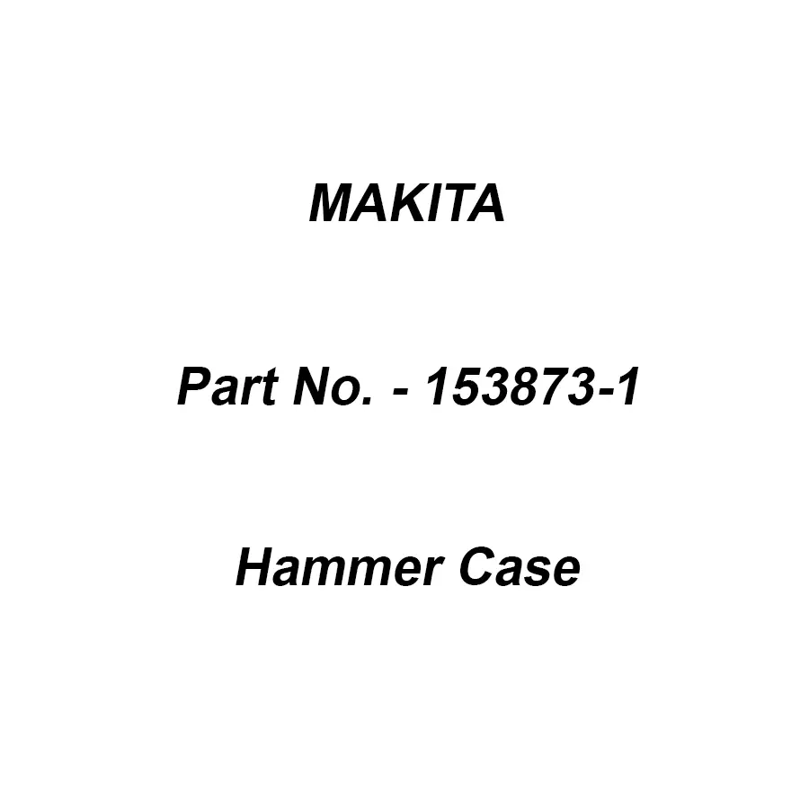 Makita Hammer Case Suitable For TW121DZ, Part No 153873-1