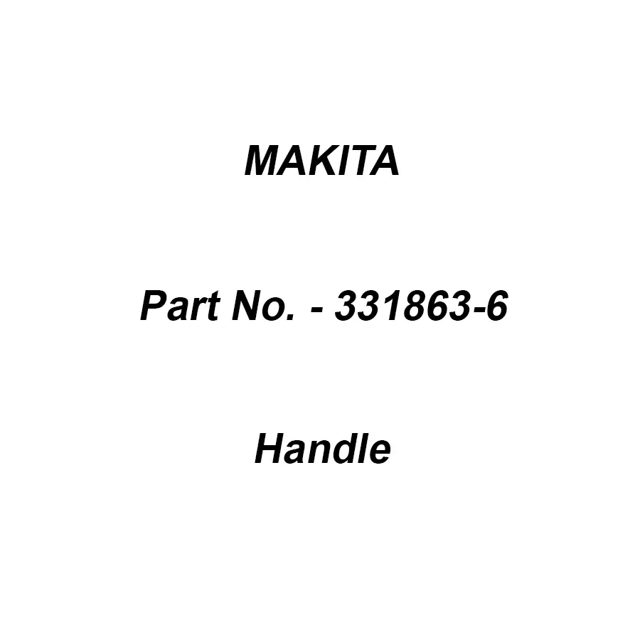 Makita Handle Size 22 mm Suitable For RBC412U, Part No 331863-6