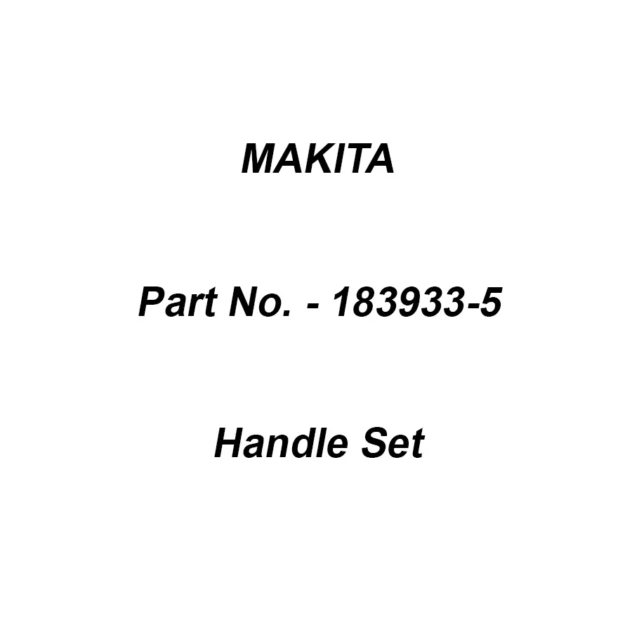 Makita Handle Set Suitable For JR3070CT, Part No 183933-5