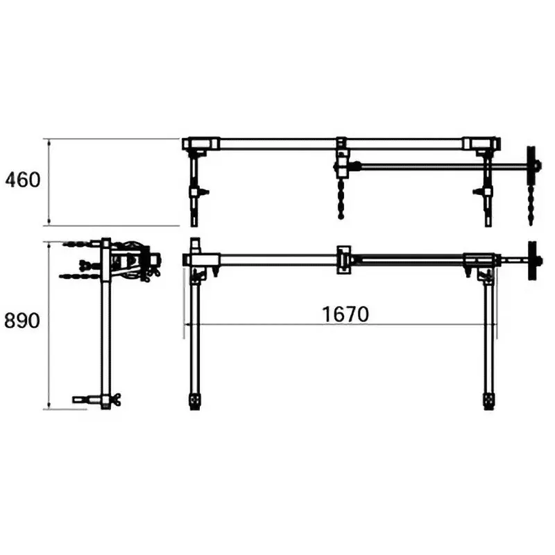 Ktc Engine Mechanical Hanger MaxLoad 250kgf for FF Cars, AE901