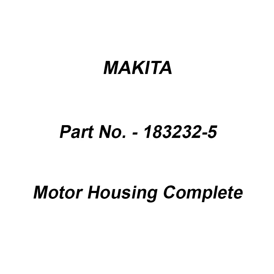Makita Motor Housing Complete Suitable For BO3700, Part No 183232-5