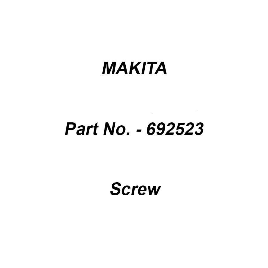 Makita Screw Air Cleaner Primer Base Suitable For 122T, Part No 692523