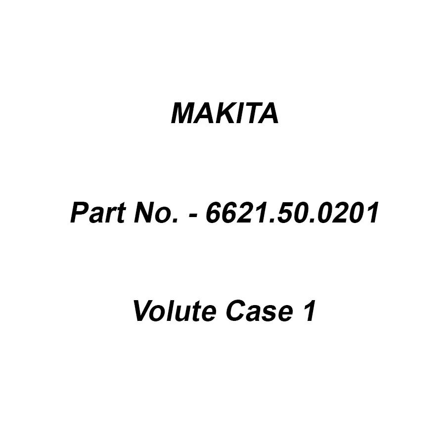 Makita Volute Case 1 Suitable For RBL500, Part No 6621.50.0201