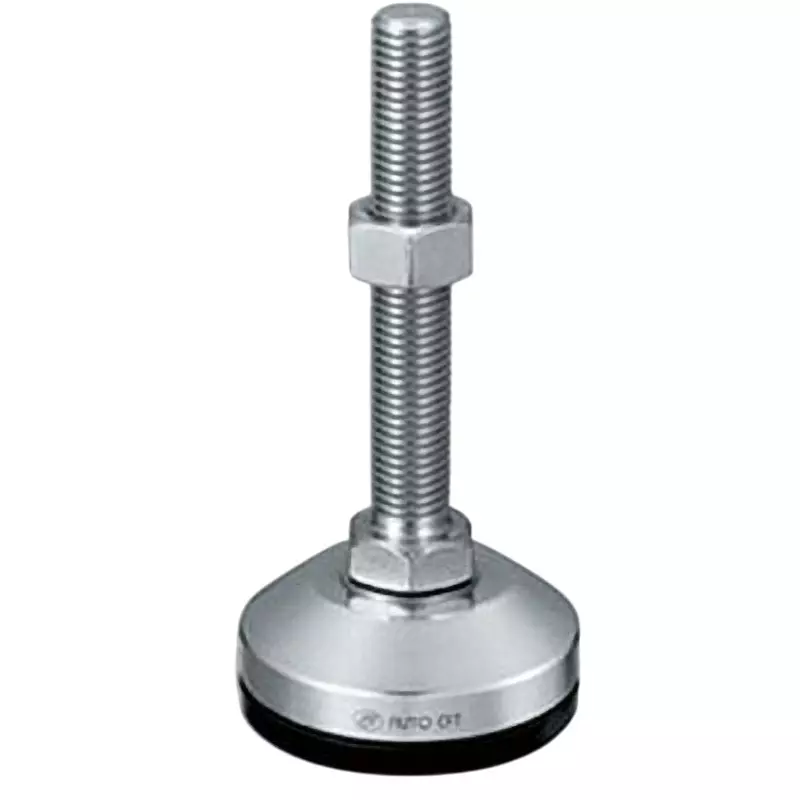 TAKIGEN Leveling Foot Stainless Steel Hairline Finish 2.135 Kg for Heavy Loads, K-1276-B-24-150