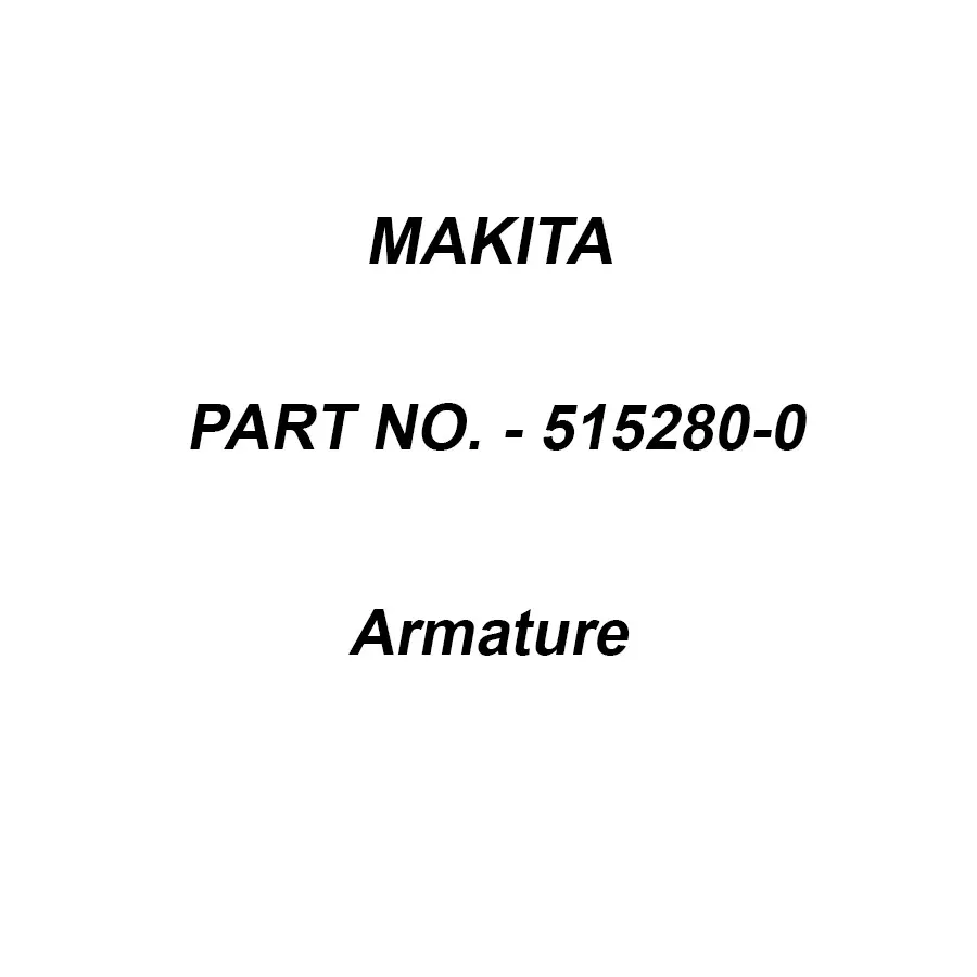Makita 100-115 V Armature for HR2230/B, Part No 515280-0