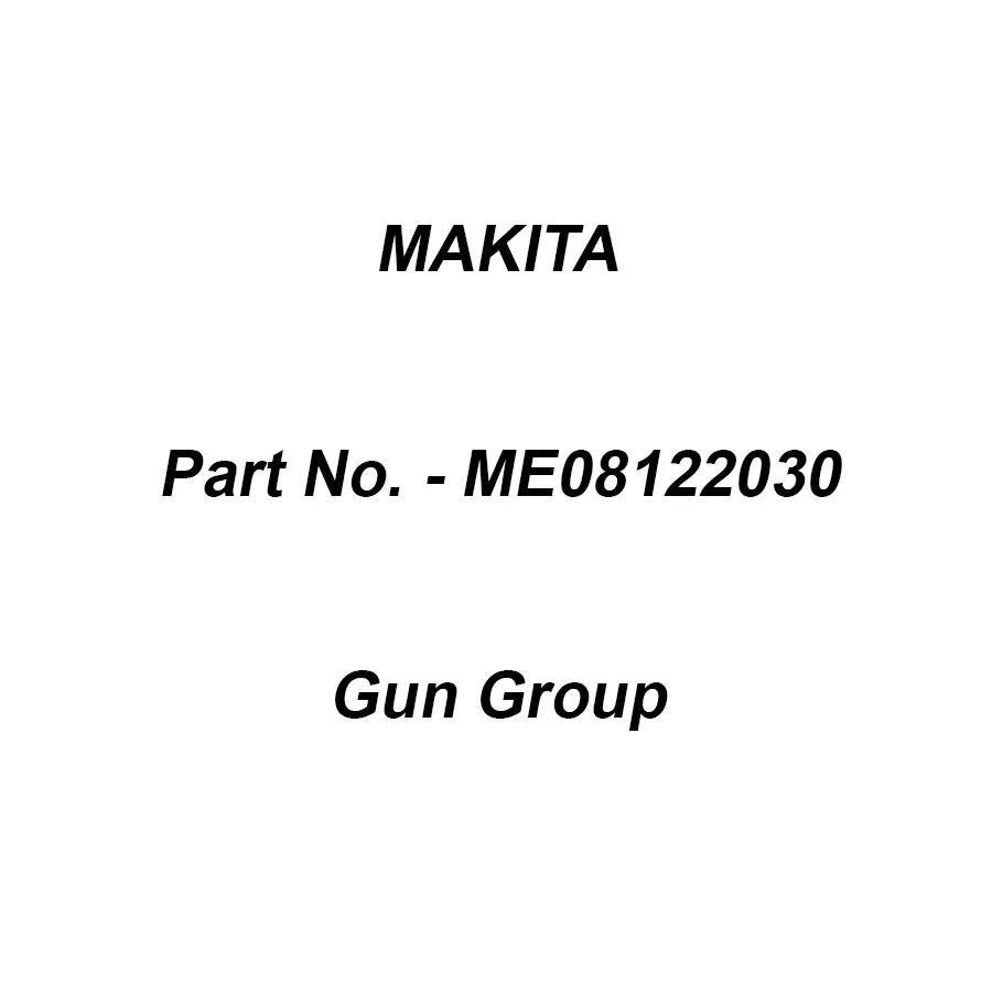 Makita Gun Group Suitable For EW1060H, Part No ME08122030