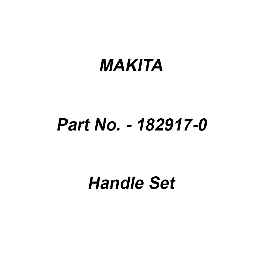 Makita Handle Set Suitable For 9227C, Part No 182917-0