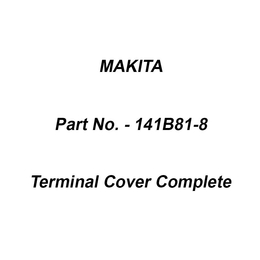 Makita Terminal Cover Complete Left Suitable For DRC300, Part No 141B81-8