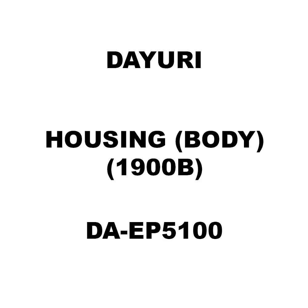 Dayuri Housing (Body)(1900B) Spare for Electric Planer DA-EP5100