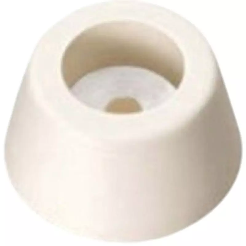 TAKIGEN Flame-Retardant Rubber Foot with Stainless Steel Washer, C-30-RK-63-EP-UL-Ivory