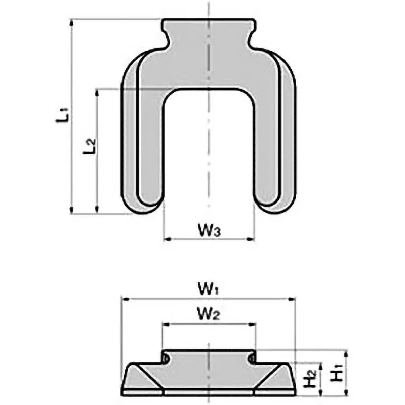 TAKIGEN Caster Holder Low Density Polyethylene 50 g, K-44-100