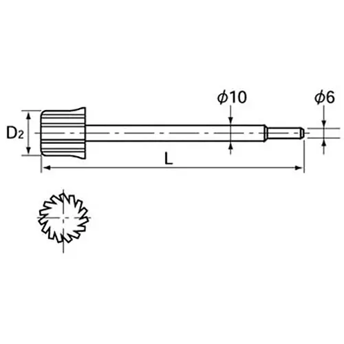 Ktc Bracket Sander Rubber Wheel 34 mm, APS-35G