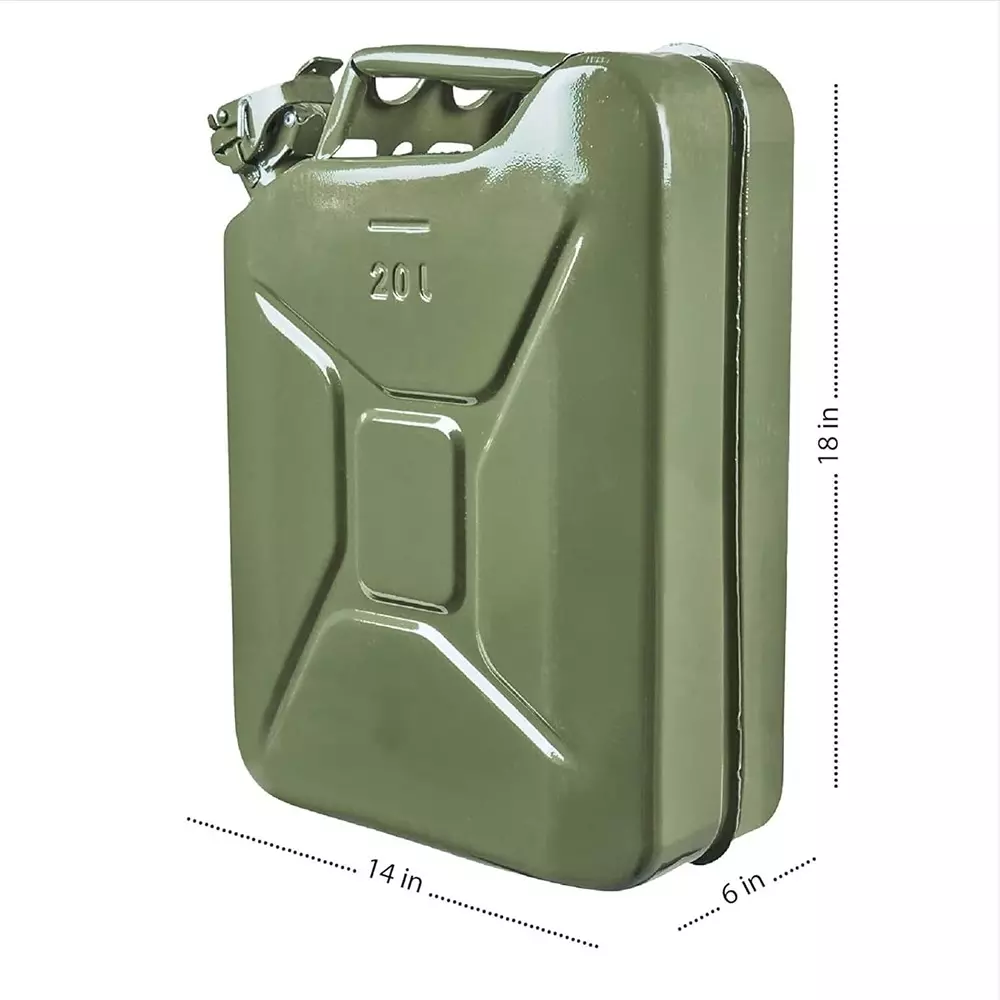B K JAGAN & CO Steel Jerry Can Military Green 20 L