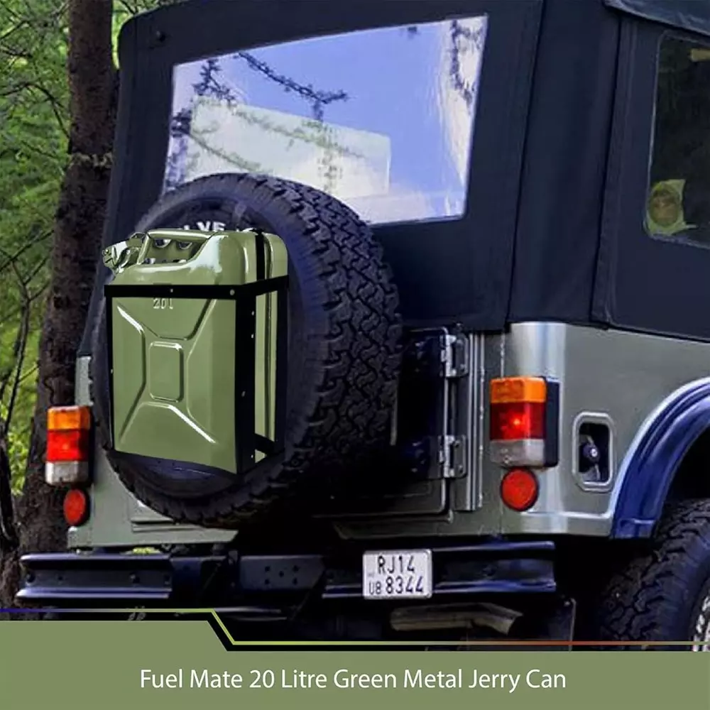 B K JAGAN & CO Steel Jerry Can Military Green 20 L