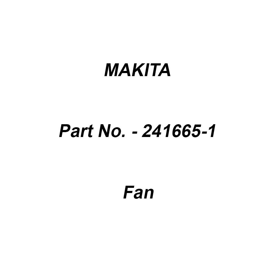 Makita Fan Size 92 mm Suitable For BO6030, Part No 241665-1