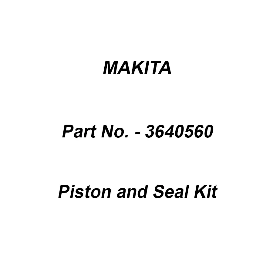 Makita Piston and Seal Kit Suitable For HW102, Part No 3640560