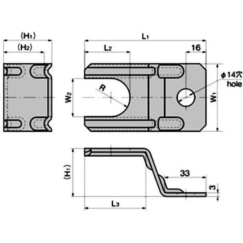 TAKIGEN Adjuster Presser Bracket Zinc Plating Chromate Treatment 170 g for M30, KC-275-C-13