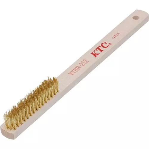Ktc Brass Brush 240 mm Wood Handle 75x17 mm Brush Area, YTBR-212