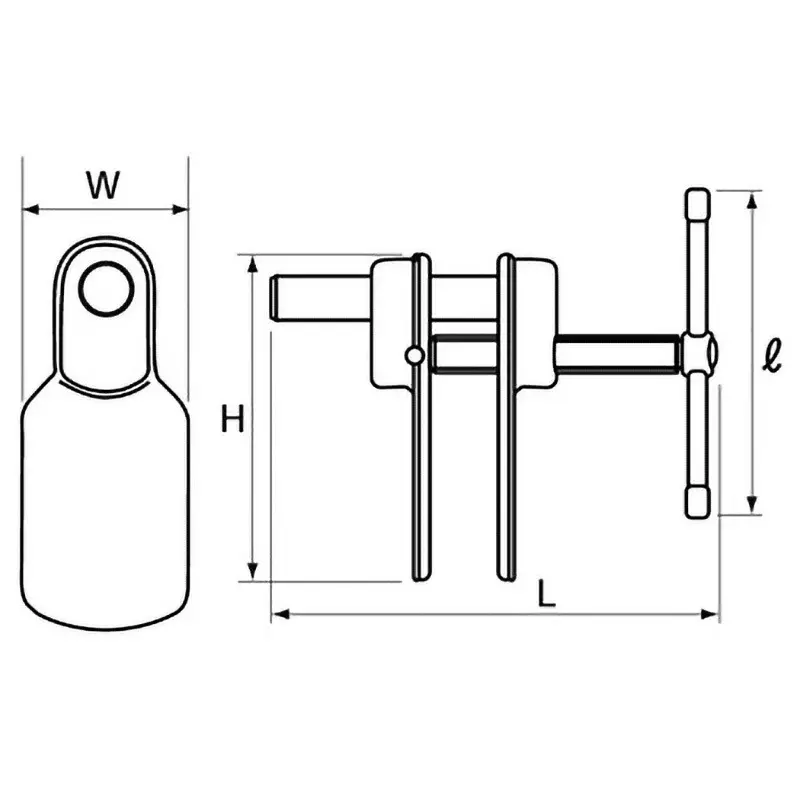 Ktc Disc Brake Piston Tool 10 mm-65 mm Range for Parallel/Opposed 2-Piston Calipers, AB-10