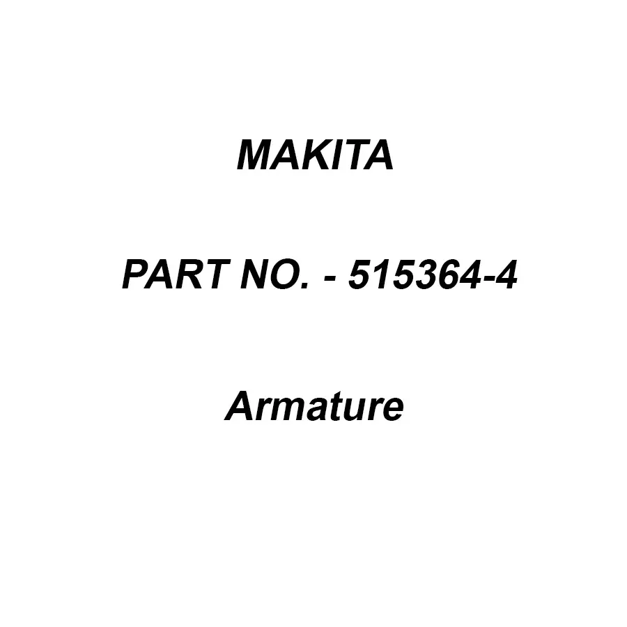 Makita 240 V Armature for GA4040, Part No 515364-4