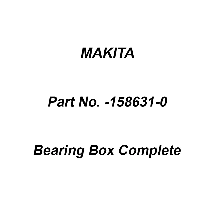 Makita Bearing Box Complete Suitable for BTW110, Part No 158631-0