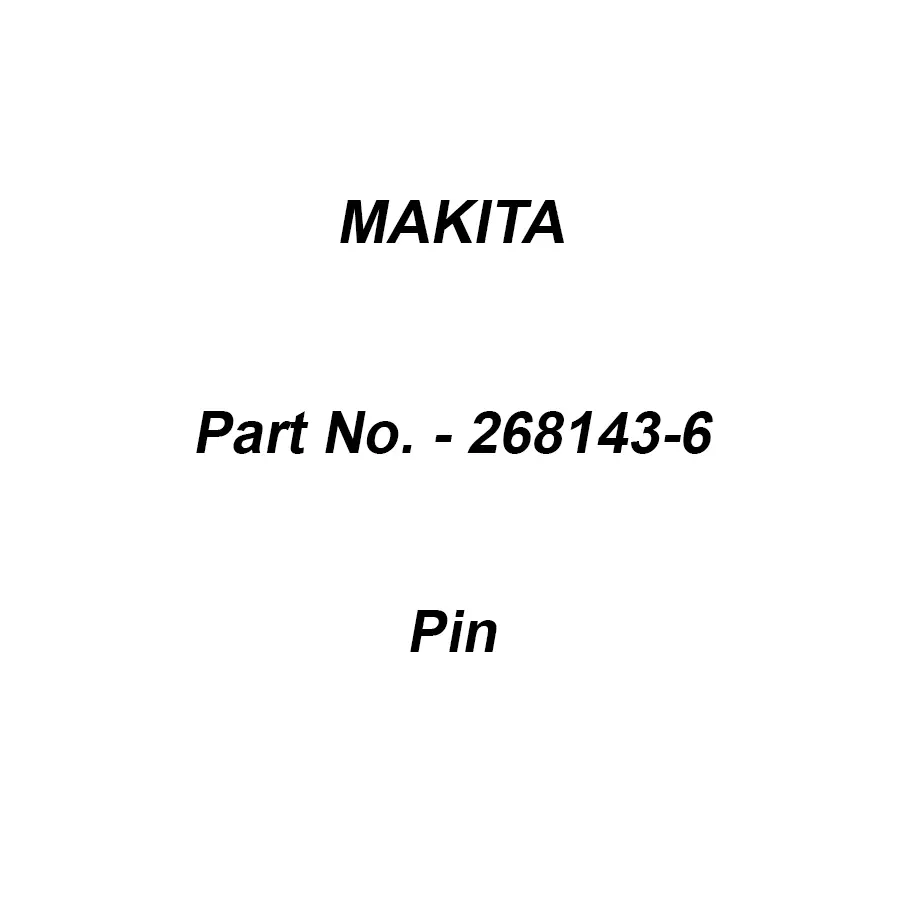 Makita Pin Size 4 mm Suitable For DFT060T, Part No 268143-6
