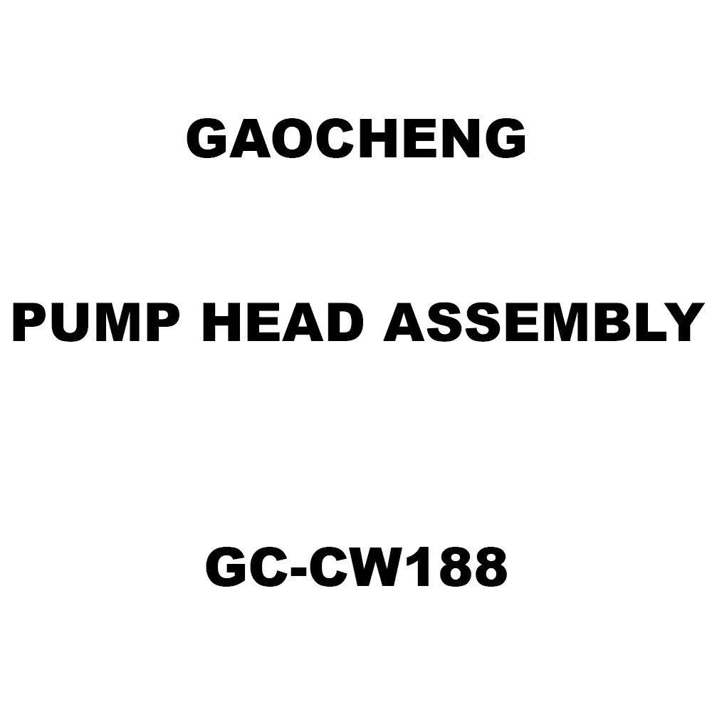 Gaocheng Pump Head Assembly Spare for Car Washer GC-CW188