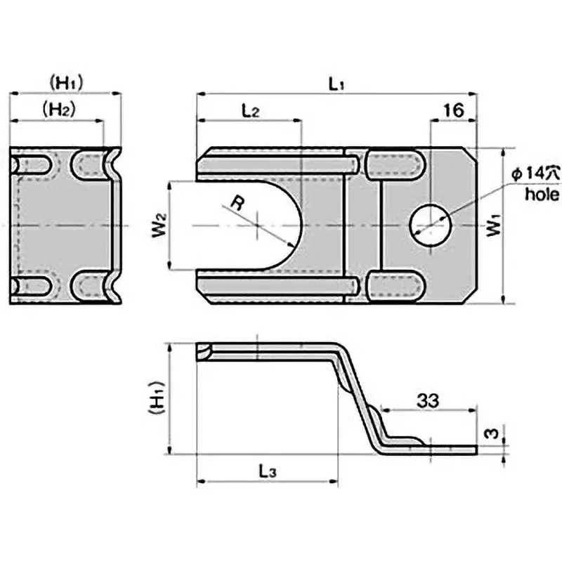 TAKIGEN Adjuster Presser Bracket Stainless Steel Sheet for M24, KC-1275-C-12