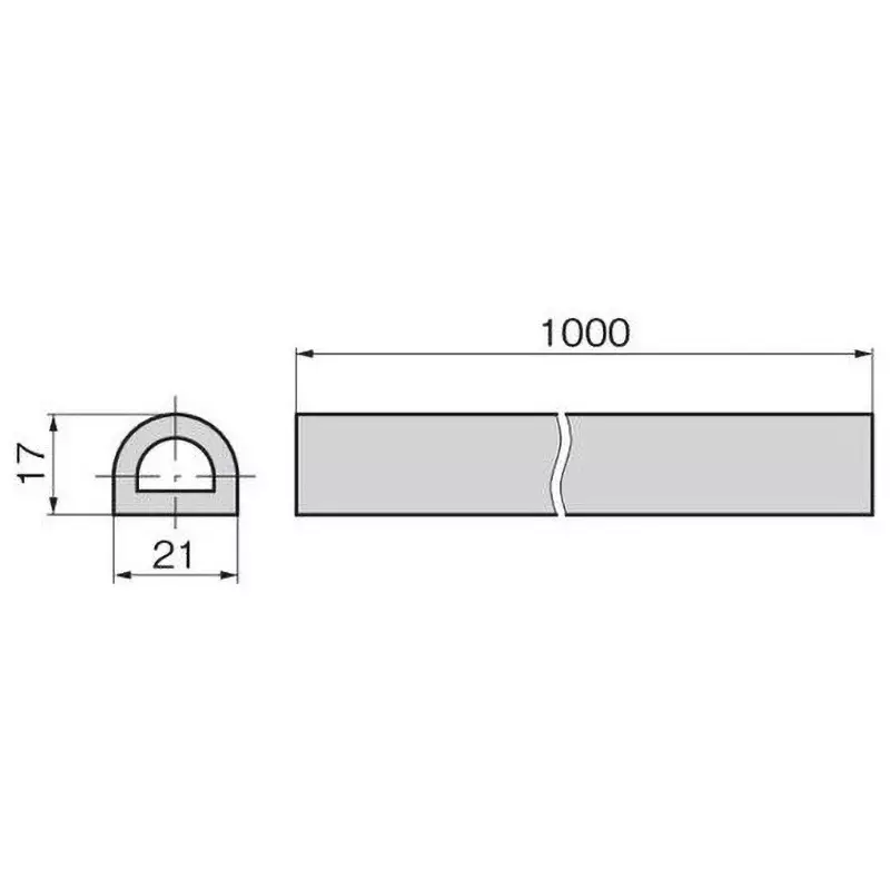 TAKIGEN Dustproof Rubber Ethylene Propylene Rubber Black, C-300-CH-17-21-EP