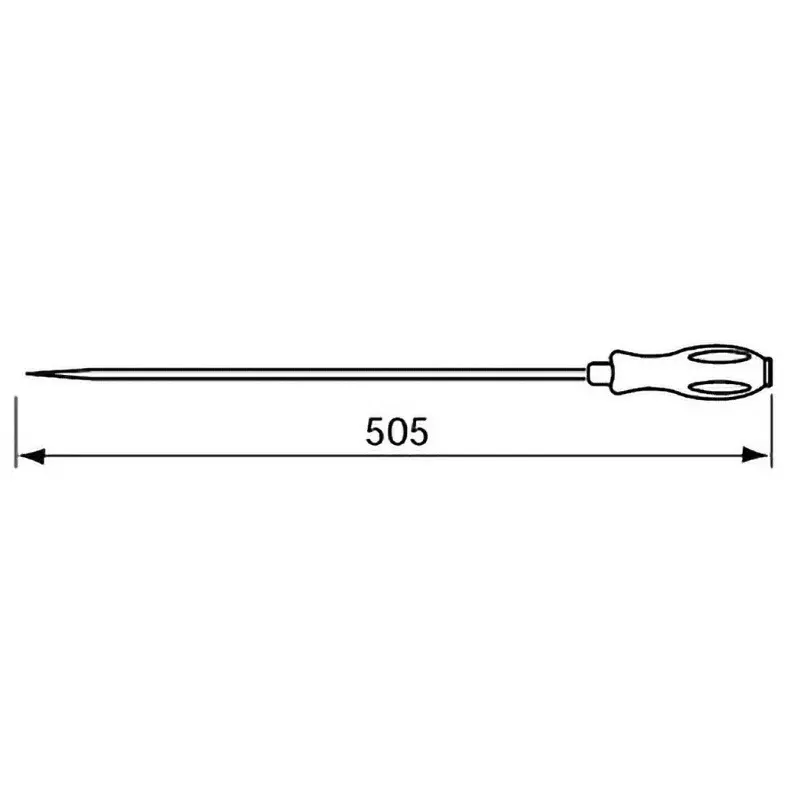 Ktc Long Medium Straight Clip Clamp Tool 10 mm Clip Size 505 mm Length, AP20L-10B