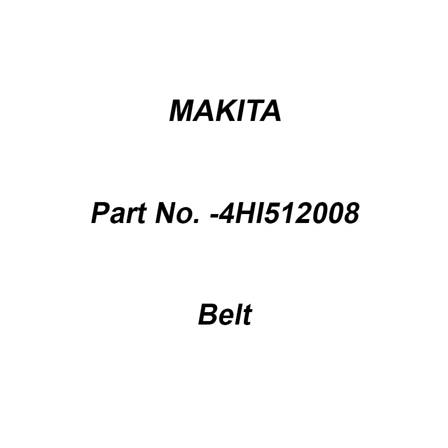 Makita Belt 100JBT3 for WHEEL HUB 4-100, Part No 4HI512008